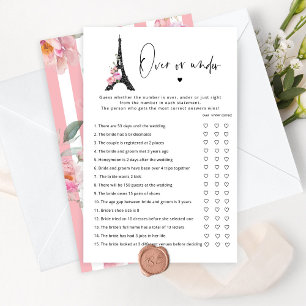 Paris Thema über oder unter Brautparty