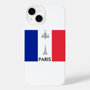 Paris Theme Französische Flagge Case-Mate iPhone Hülle