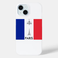 Paris Theme Französische Flagge