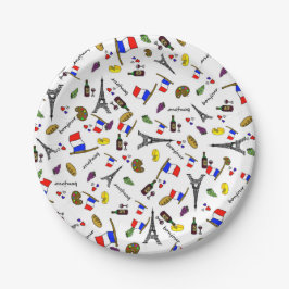 Paris Themed French Cartoon Paper Party Teller