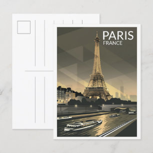 Paris Tour Effiel Vintage Geschenke aus der Altsta Postkarte