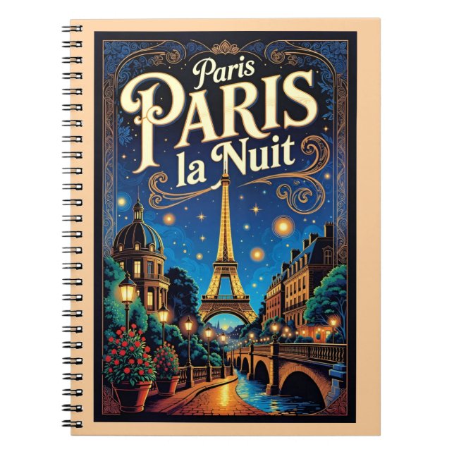 Paris Travel Poster,  Notizblock (Vorderseite)