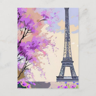 Paris Travel Print Wall Paris Mauer Feiertagspostkarte