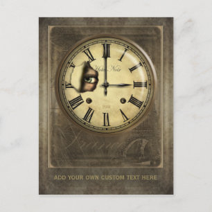 Paris Uhr Personalisierte Postkarte