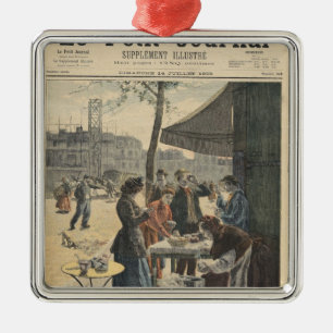 Paris um sechs Uhr morgens Ornament Aus Metall