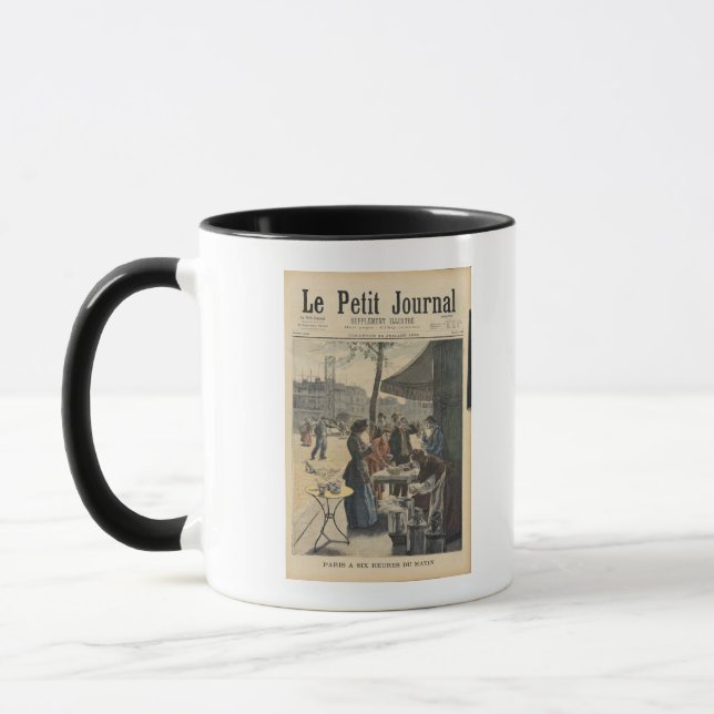 Paris um sechs Uhr morgens Tasse (Links)