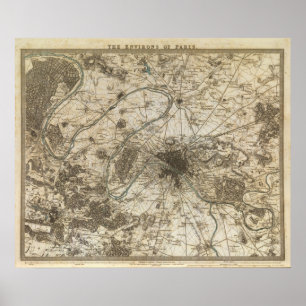 Paris-Umgebung Poster