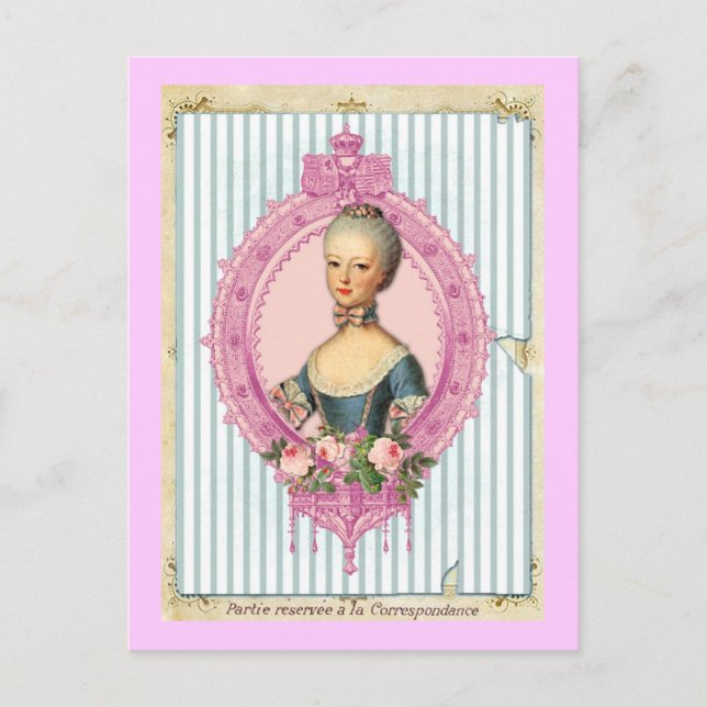 Paris und Antoinette Postkarte (Vorderseite)