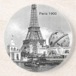 Paris und der Globus Untersetzer