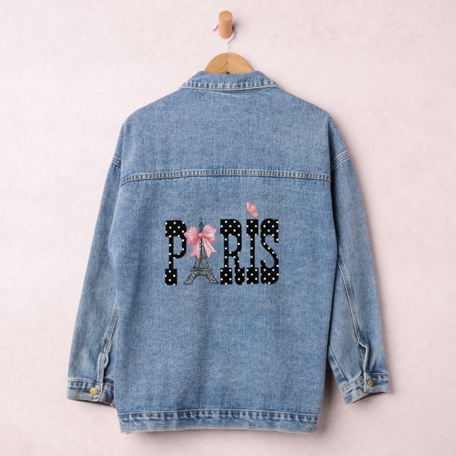 Paris und Niedliche Polka-Dots Jeansjacke (Hangar)
