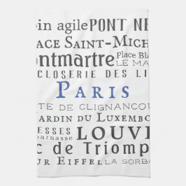 Paris und seine Sehenswürdigkeiten Geschirrtuch