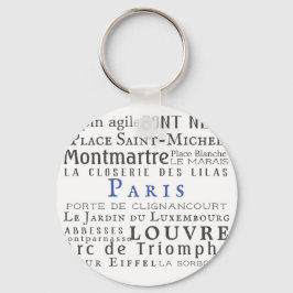 Paris und seine Sehenswürdigkeiten Schlüsselanhänger