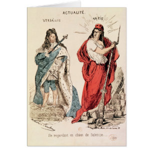 Paris und Versailles, die an einander, 1871