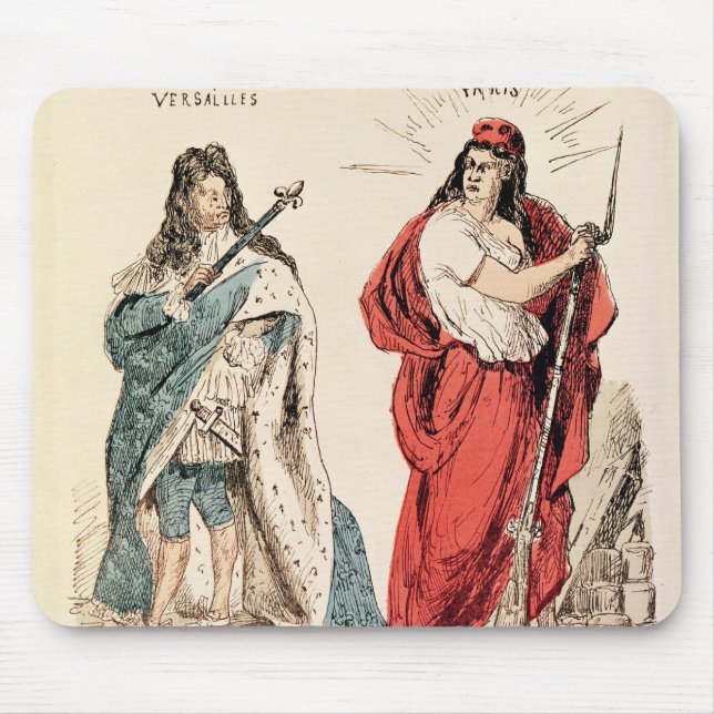 Paris und Versailles, die an einander, 1871 Mousepad (Vorne)