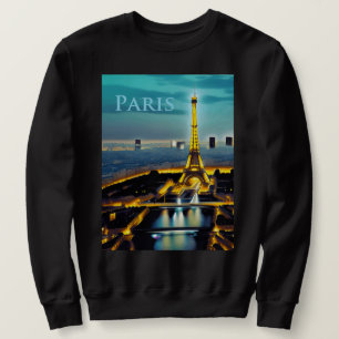 Paris unter einem türkisfarbenen Twilight Sky Sweatshirt