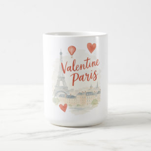 Paris Valentine Watercolor – Eiffel Tower Liebe Kaffeetasse
