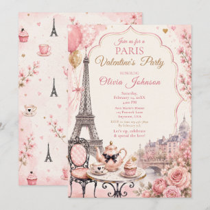 Paris Valentinsfeier Einladung