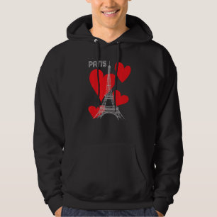 Paris Verliebt Eiffelturm mit Herz Frankreich Souv Hoodie