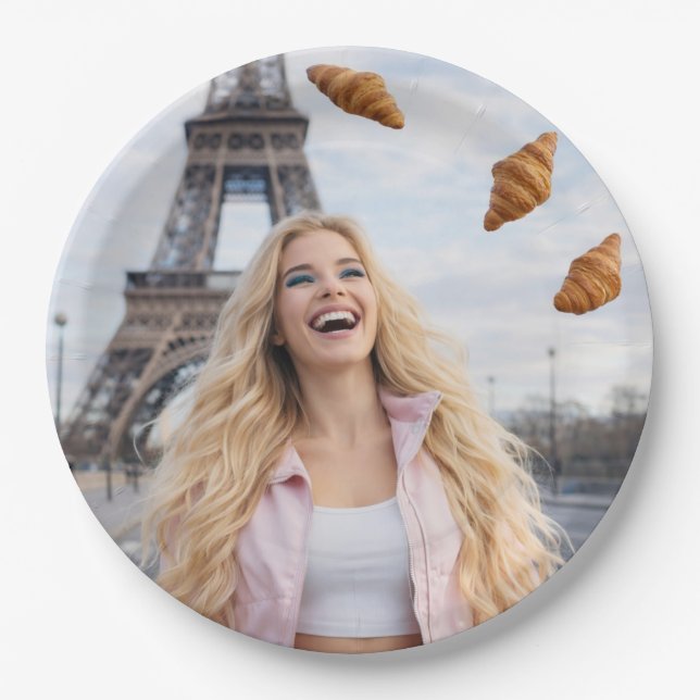 PARIS - VIELEN DANK PAPPTELLER (Vorderseite)