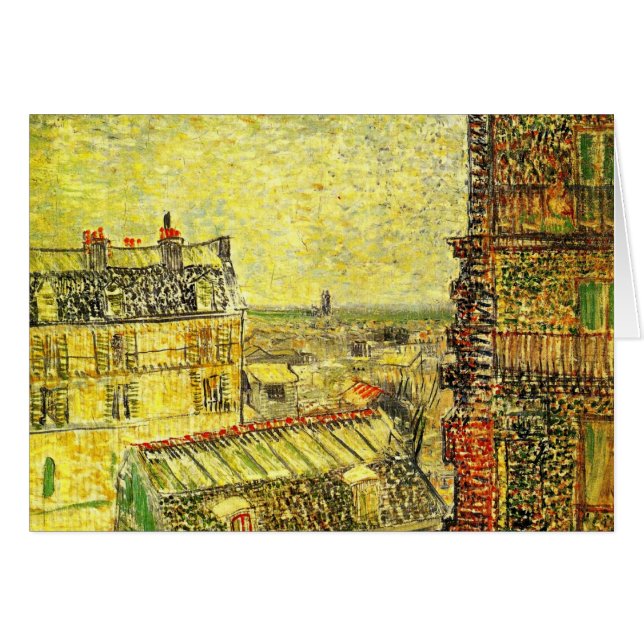 Paris View von Vincent's Room von Vincent van Gogh (Vorderseite (Horizontal))