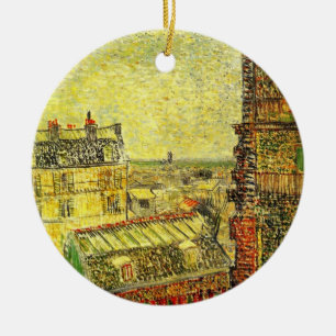 Paris View von Vincent's Room von Vincent van Gogh Keramikornament