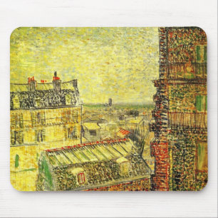 Paris View von Vincent's Room von Vincent van Gogh Mousepad