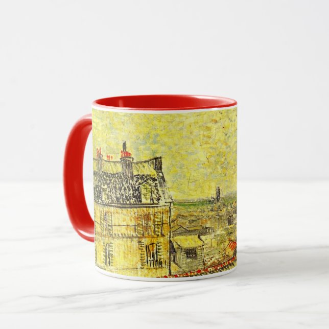 Paris View von Vincent's Room von Vincent van Gogh Tasse (Vorderseite Links)