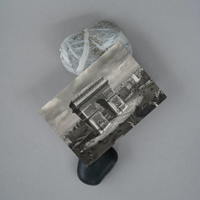 Paris Vintag Arc de Triomphe 1943 Postkarte (Von Creator hochgeladen)