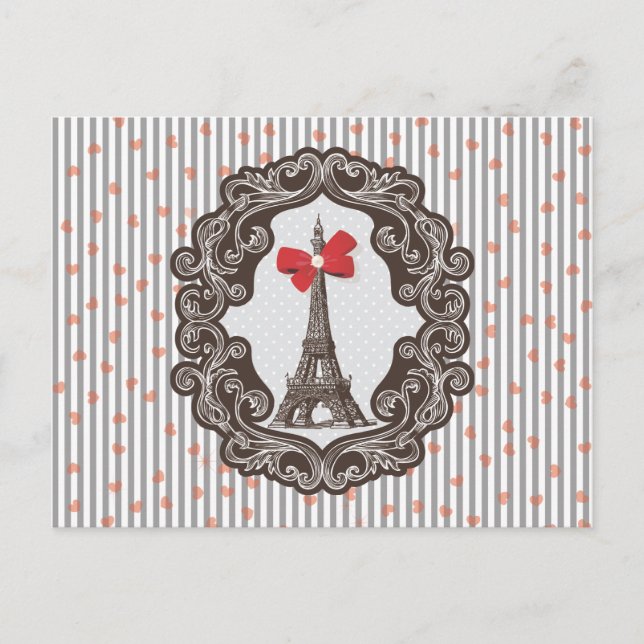 Paris Vintag Postkarte (Vorderseite)
