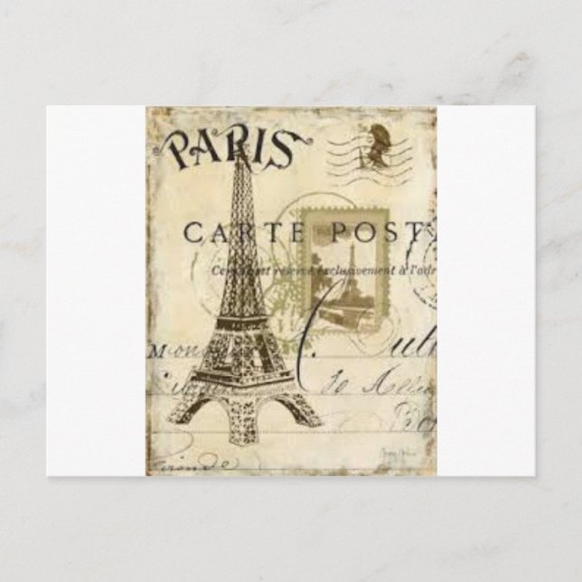 Paris Vintag Postkarte (Vorderseite)