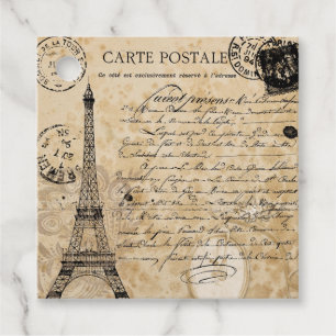 Paris Vintage Eiffelturm Geschenkanhänger