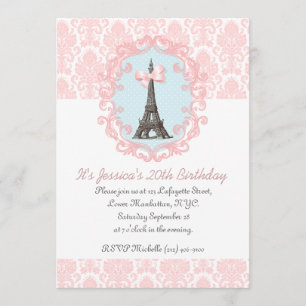 Paris Vintage Einladung