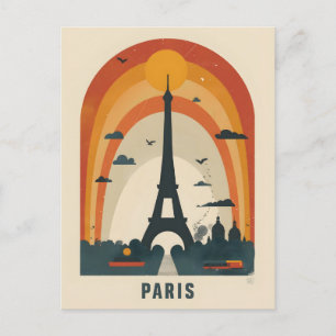 Paris Vintage-Kunstpostkarte Postkarte
