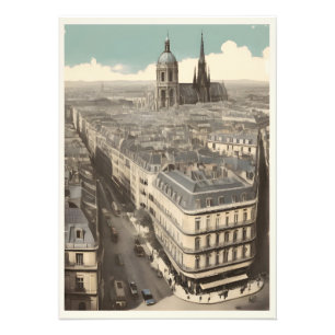 Paris Vintage-Plakat Fotodruck