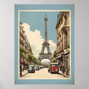 Paris Vintage-Plakat Poster
