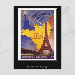 Paris Vintage-Postkarte Postkarte