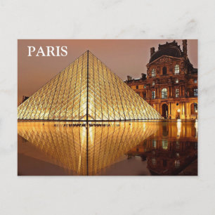 Paris Vintage Reise Tourismus Fügen Postkarte hinz