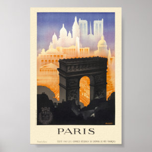 Paris Vintage-Reiseplakat 1935 Poster