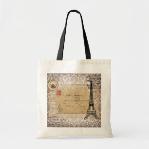 Paris Vintage Shabby Chic Eiffel-Turm Tragetasche