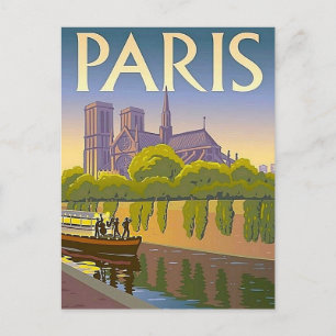 Paris Vintage Travel Postcard Postkarte