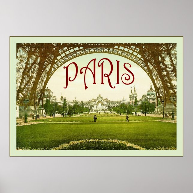 Paris ~ Vintage Travel Poster (Vorne)