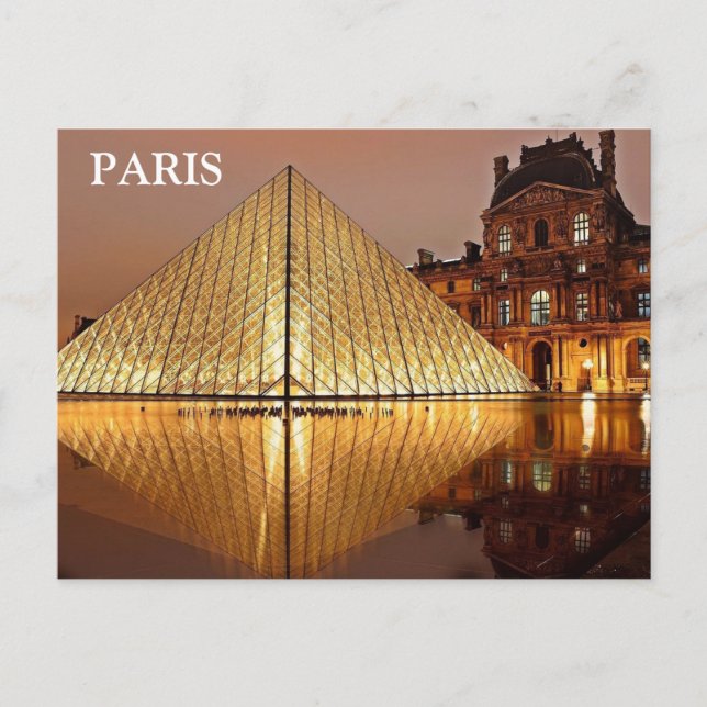 Paris Vintage Travel Tourism Add Postcard Postkarte (Vorderseite)
