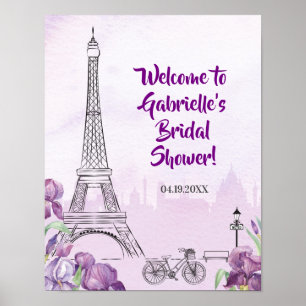 Paris Violette Schwertlilie Französisches Ereignis Poster