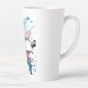 Paris-Wasserfarbe-Splash-Art-Tasse   Eiffelturm  Milchtasse