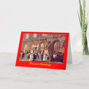 Paris, Weihnachtskarte Feiertagskarte