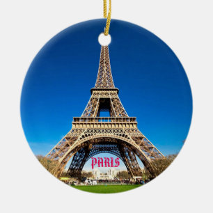 Paris-Weihnachtsverzierung Keramik Ornament