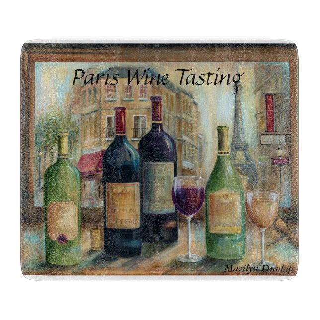 Paris-Weinprobe Schneidebrett (Vorderseite)
