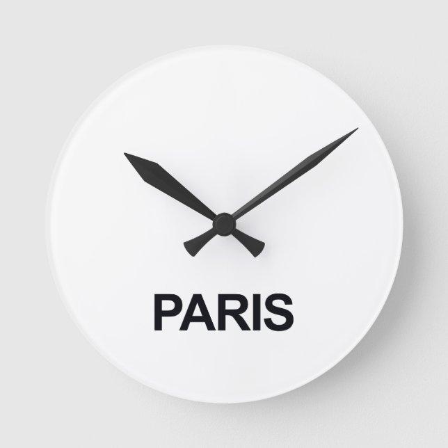 PARIS WELTWEIT ZEITMEZONKLOCK SET RUNDE WANDUHR (Vorderseite)