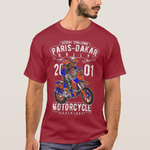 ParisDakar Kundgebung Motorrad-Abenteuer Sahara T-Shirt