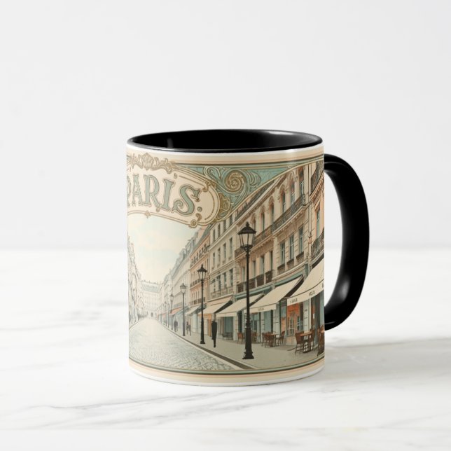 Pariser Art Nouveau Tasse (VorderseiteRechts)